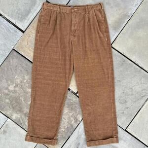 Vintage 90s Brown Wide Wale Corduroy Pants 36W x 32L
